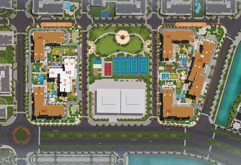 Masteri Waterfront sở hữu layout thiết kế mặt bằng như thế nào?